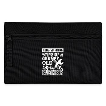 Wife Of A Grumpy Old Mechanical Engineer - Pencil Case - black - Front