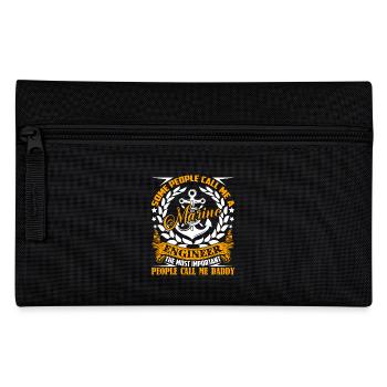 Marine Engineer Marine Engineer Daddy - Pencil Case - black - Front