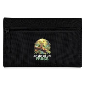 Frog Frogs - Pencil Case - black - Front