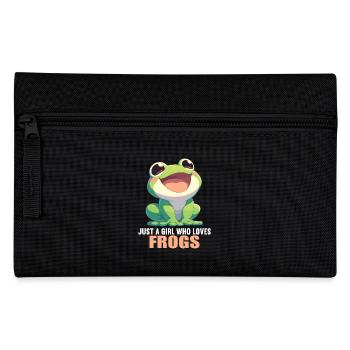Frosch Frösche - Federtasche - Schwarz - Vorne