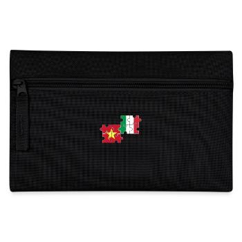 Vietnam Italie Drapeau Italien Vietnamien - Trousse - noir - Devant