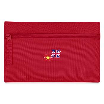 Vietnam UK Flag British Vietnamese - Pencil Case - red - Front