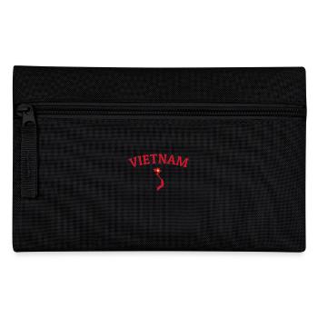 Vietnam Karte Vietnamesische Flagge Vietnamese - Federtasche - Schwarz - Vorne