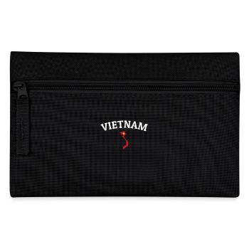 Vietnam Karte Vietnamesische Flagge Vietnamese - Federtasche - Schwarz - Vorne