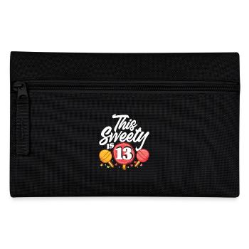 This Cutie Will Be 13th Birthday Candy - Pencil Case - black - Front