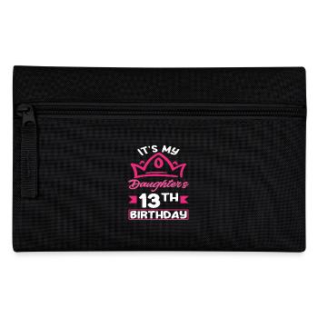 C’est le 13e anniversaire de ma fille - Trousse - noir - Devant
