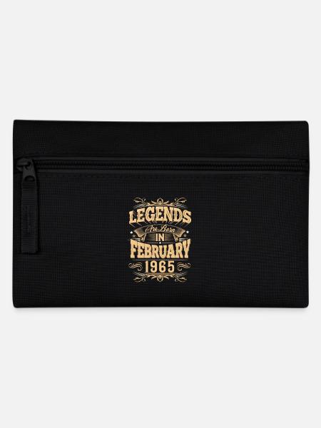 Februar 1965 Geburtstag Legende - Federtasche - Schwarz