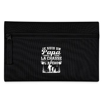 I'm a simple dad, I like hunting and aperitifs - Pencil Case - black - Front