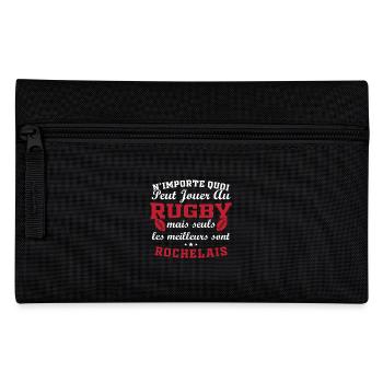 Rugby La Rochelle supporter rochelais club rugby - Trousse - noir - Devant