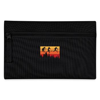 Adventurous scooter silhouette in - Pencil Case - black - Front
