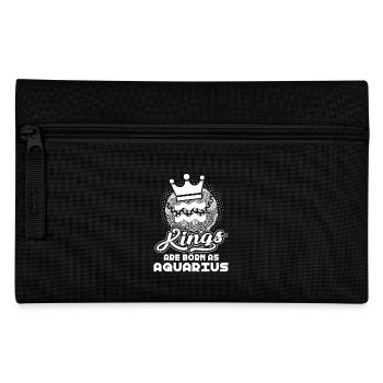 Aquarius Kings Are Born As Aquarius - Pencil Case - black - Front