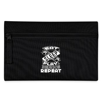 Drummer Eat Sleep Play Drums - Pencil Case - black - Front