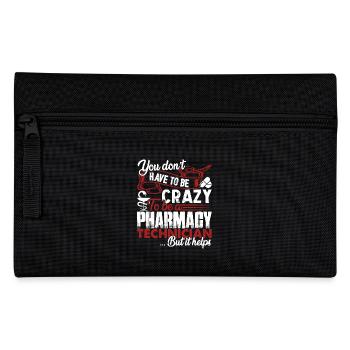 Pharmacy Technician Crazy Pharmacy Technician - Pencil Case - black - Front