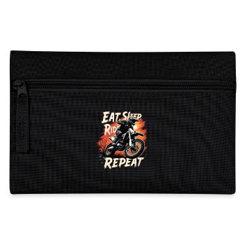 Motocross Eat Sleep Ride Repeat - Pencil Case - black - Front