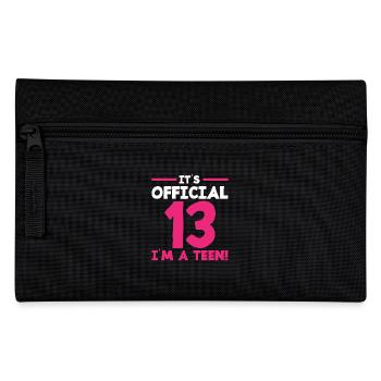 Official 13 Birthday Teen - Pencil Case - black - Front