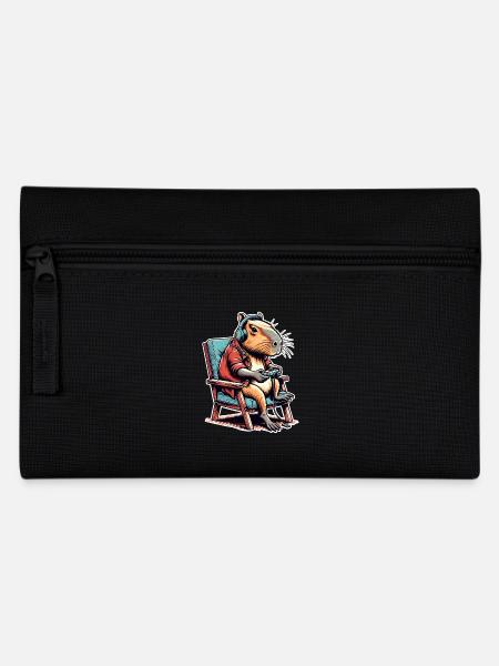 Capybara Gaming Nerd - Federtasche - Schwarz