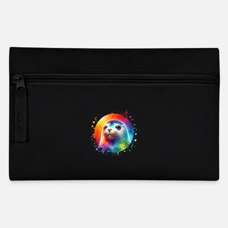 Robbe Seehund - Federtasche - Schwarz