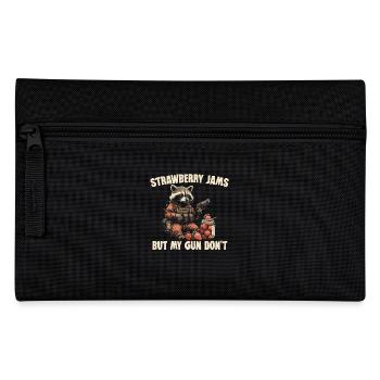 Strawberry Jams But My Gun Don't – Lustiger - Federtasche - Schwarz - Vorne