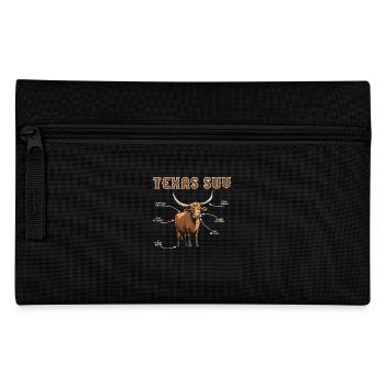 Texas SUV Funny Cow Design avec lettrage - Trousse - noir - Devant