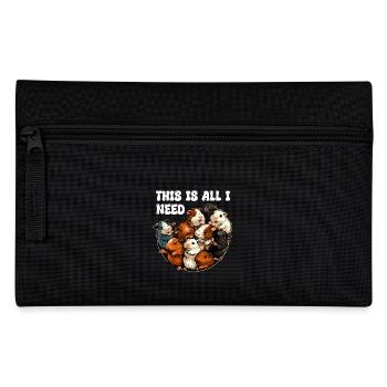 Guinea Pig Pet Guinea Pig Kids Cute - Pencil Case - black - Front