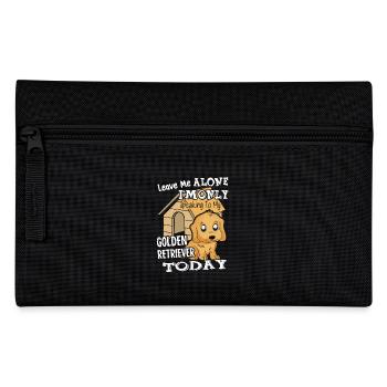 I am Only Speaking To My Golden Retriever - Pencil Case - black - Front