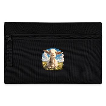 Ziegen Ziege - Federtasche - Schwarz - Vorne