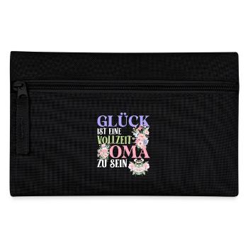 Omi GLÜCK IST EINE VOLLZEIT OMA ZU SEIN Geburtstag - Federtasche - Schwarz - Vorne