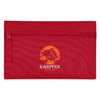 KAPRFEN ANGLER Lustiges Angeln Hobby Angler - Federtasche - Rot - Vorne