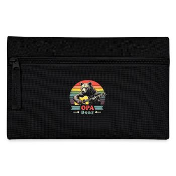 Grand-père ours Grand-père ours Grand-père anniversaire ours fans ours - Trousse - noir - Devant