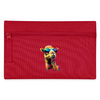 Chameau Dromadaire Camel de Bactriane Cadeau Chameaux - Trousse - rouge - Devant