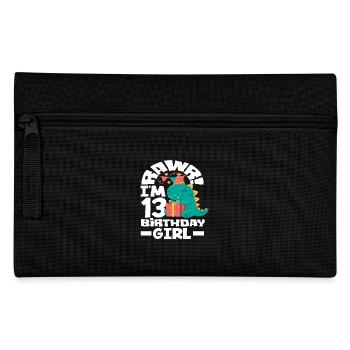 Roar J’ai 13 ans Fille d’anniversaire - Trousse - noir - Devant
