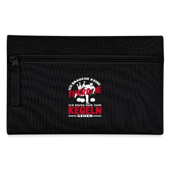 I don't need therapy, I just have to go bowling - Pencil Case - black - Front