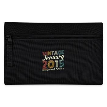 Janvier 2015 Rétro Vintage Cadeau d’anniversaire - Trousse - noir - Devant