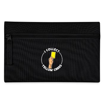 Je collectionne les cartons jaunes : des choses humoristiques - Trousse - noir - Devant