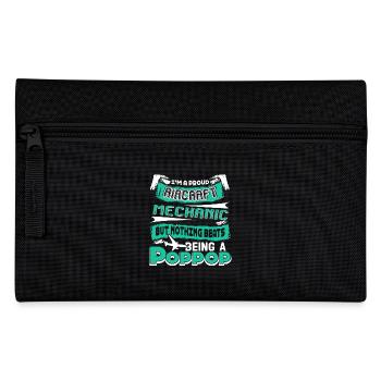 Aircraft Mechanic Proud Aircraft Mechanic - Pencil Case - black - Front