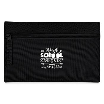 School Secretary Retired School Secretary - Pencil Case - black - Front