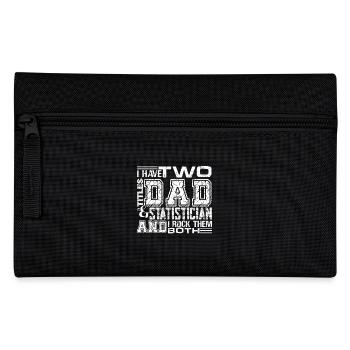 Statistician I am A Dad And Statistician - Pencil Case - black - Front
