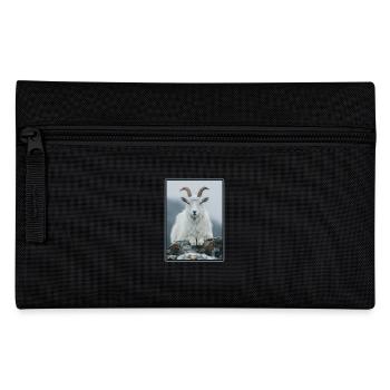 Ziegen Ziege - Federtasche - Schwarz - Vorne
