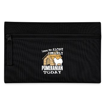 I Am Only Talking To My Pomeranian - Pencil Case - black - Front