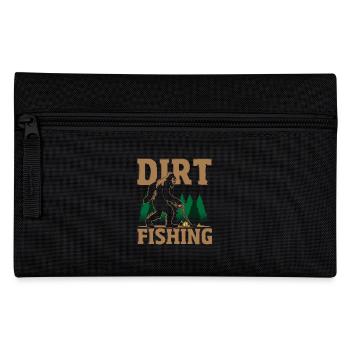 Metal detector, big foot t-shirt, - Pencil Case - black - Front