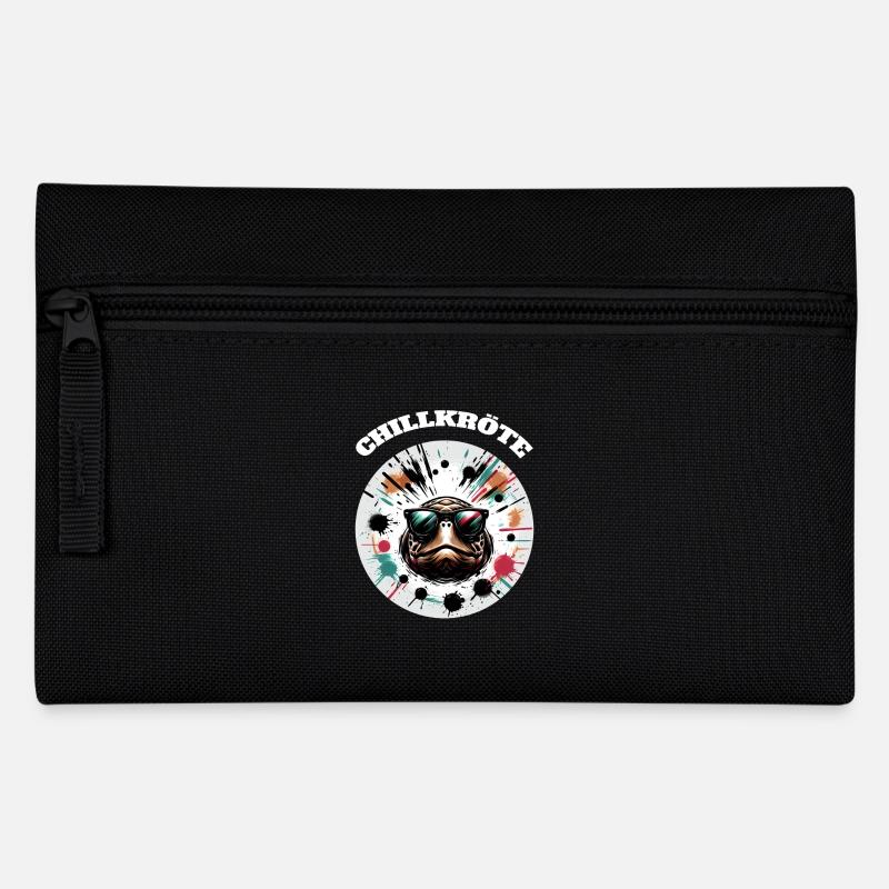 Chillkröte Schildkröte - Federtasche - Schwarz