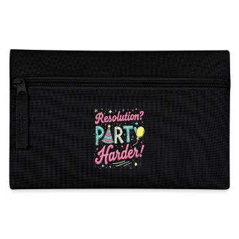 Resolution Party Design – Funny New Year's Eve Motif - Pencil Case - black - Front