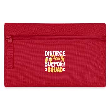 Divorce Partie Soutien Commandement Divorce - Trousse - rouge - Devant