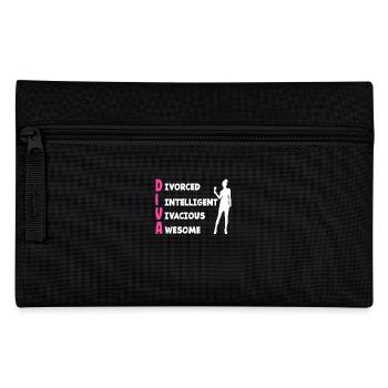 Divorced Diva Intelligent Vivid Awesome - Pencil Case - black - Front