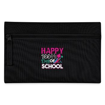 Teacher Happy 100th Day Of School - Pencil Case - black - Front