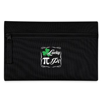 Pi Day Lucky Pi Clover - Pencil Case - black - Front