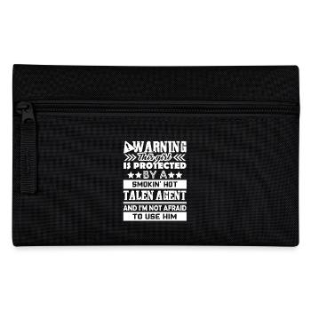 Talent Agent Protected By Hot Talent Agent - Pencil Case - black - Front