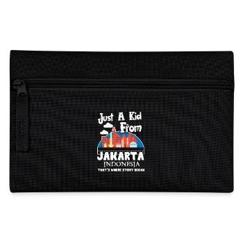 Just A Kid From Jakarta Indonesia - Pencil Case - black - Front