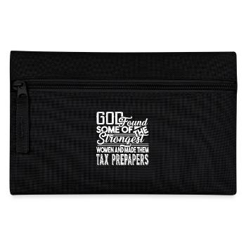 Tax Preparer Strong Women Become Tax Preparers - Pencil Case - black - Front