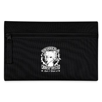 I Kissed A Chinese Crested - Pencil Case - black - Front